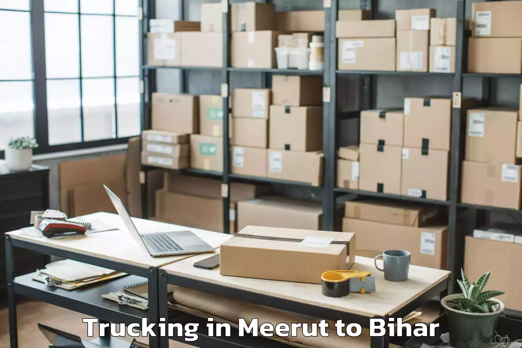 Top Meerut to Sonbhadra Banshi Suryapur Trucking Available